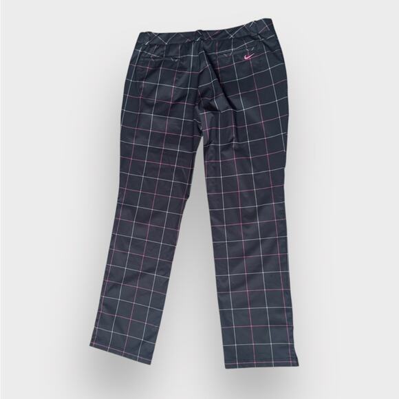 Nike Golf Tour Performance Plaid Gold Pants, size 12 - Picture 2 of 5